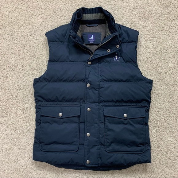 johnnie-O Other - Men's JOHNNIE O Navy Blue CARLYLE Quilted PUFFER Full Zip VEST Jacket  M